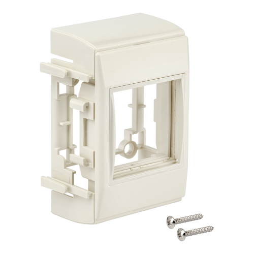 Дополнительный настенный бокс на 1 модуль Mosaic 45x45, белый